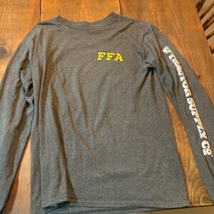 Gray Long Sleeve with Agriculture Graphic